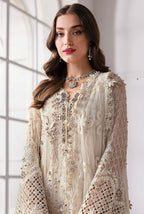 Anaita Cream Fox Georgette Suit With Khatli & Sequence Work - Distacart