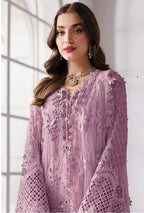 Anaita Purple Fox Georgette Suit With Khatli & Sequence Work - Distacart