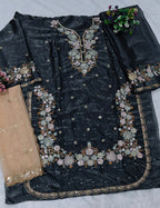 Anaita Grey Jimmy Choo Suit With Embroidery & Sequence Work - Distacart