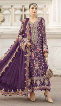 Anaita Purple Silk Suit With Embroidery & Sequence Work - Distacart