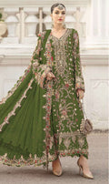 Anaita Mehendi Silk Suit With Embroidery & Sequence Work - Distacart