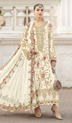 Anaita White Silk Suit With Embroidery & Sequence Work - Distacart