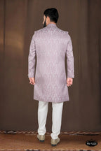 Joban Fashion Men's Pink Woven Jacquard Kurta with Pyjama