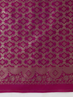 Monjolika Fashion Olive Banarasi Silk Blend SareeWith Zari Woven Rich Brocade Design - Distacart