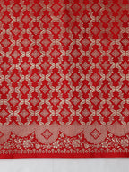 Monjolika Fashion Amber Banarasi Silk Blend SareeWith Zari Woven Rich Brocade Design - Distacart