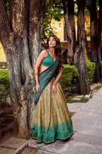 Lorenvalley Fashion Multicolor Vichitra Silk Printed Lehenga Choli with Dupatta - Distacart