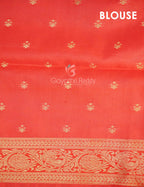 Off White Banaras Border Pichwai Design Banarasi Semi Silk Saree By Gayathri Reddy Designer Studio