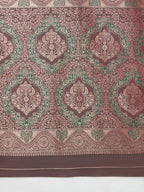 Monjolika Fashion Red Banarasi Silk Blend SareeWith Traditional & Modern Dulha Dulhan Figure Zari Woven Detailing - Distacart