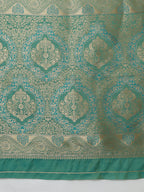 Monjolika Fashion Yellow Banarasi Silk Blend SareeWith Traditional & Modern Dulha Dulhan Figure Zari Woven Detailing - Distacart