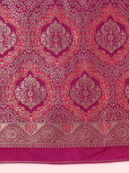 Monjolika Fashion Olive Banarasi Silk Blend SareeWith Traditional & Modern Dulha Dulhan Figure Zari Woven Detailing - Distacart