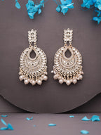 Tehzeeb Creations Pack of 1 Gold Drop & Danglers Earring For Women & Girls Diamond, Pearl Brass Drops & Danglers - Distacart