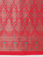 Monjolika Fashion Elegant Hot Pink Banarasi Silk Blend SareeBrocade Motifs & Zari Woven Splendor - Distacart