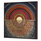 Tehzeeb Creations Golden Embossed Wall Painting