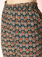 Myshka Women's Multi Printed Kurta With Trousers
