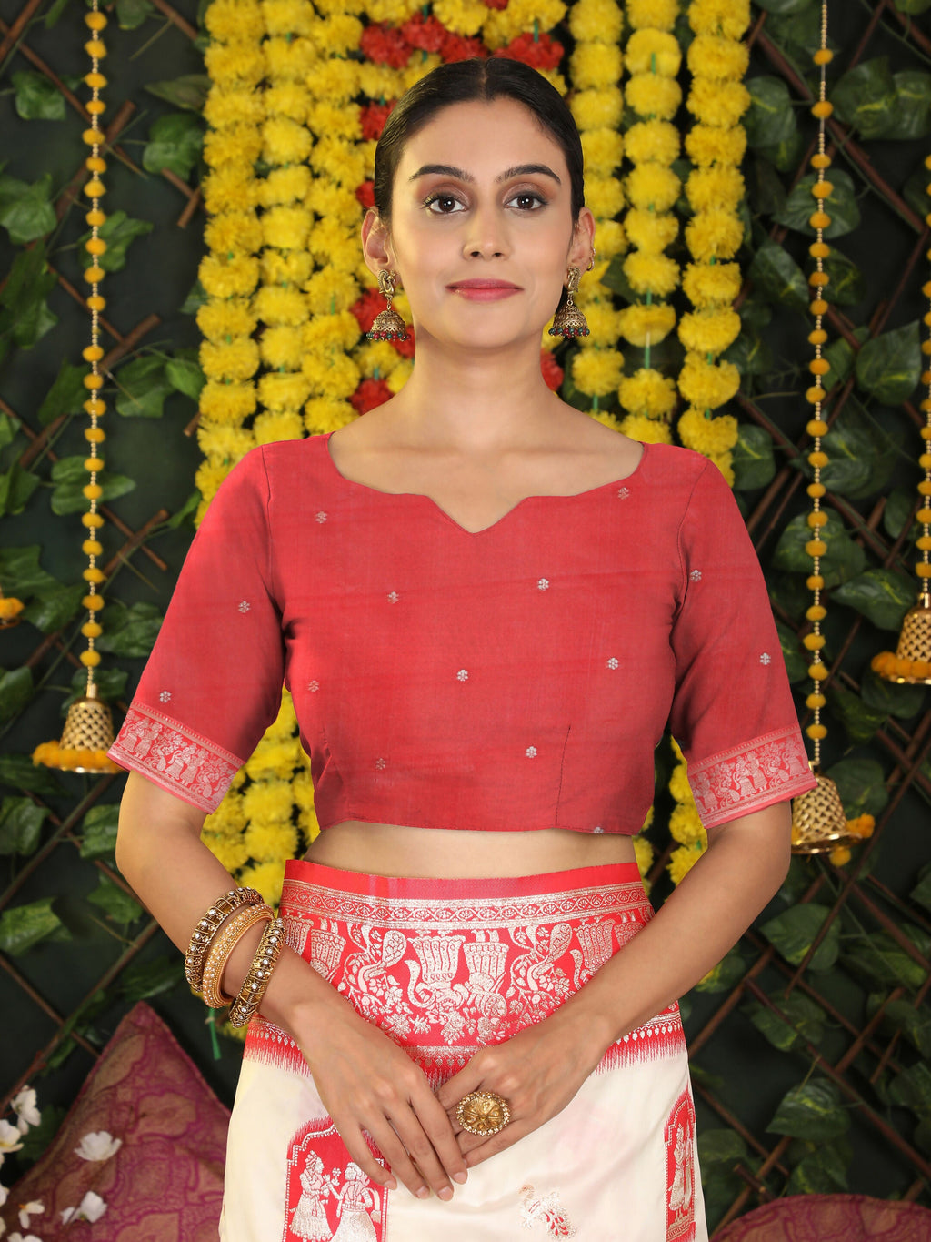 Shree Shyam Fashion Silk White Saree - Distacart