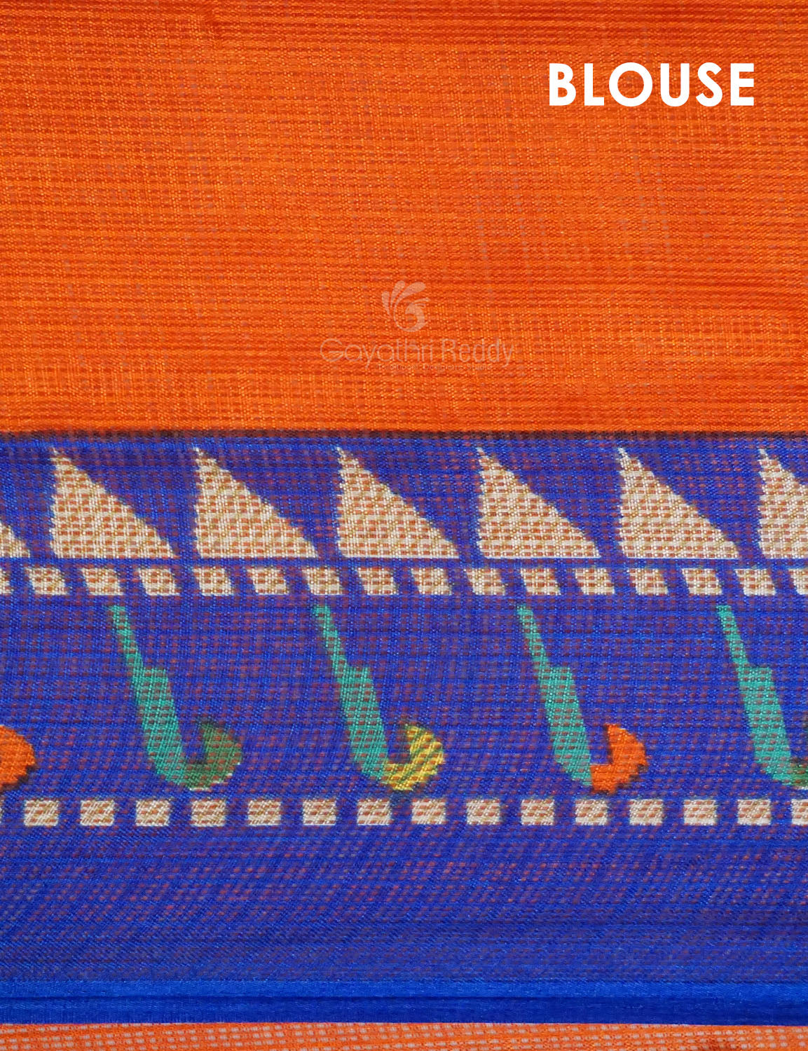Dark Orange Colored with Buttes Semi Silk Kota Saree By Gayathri Reddy Designer Studio