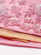 House of Panchhi PINK Net Sequins with heavy Zarkan embroidery Lehenga choli & Dupatta