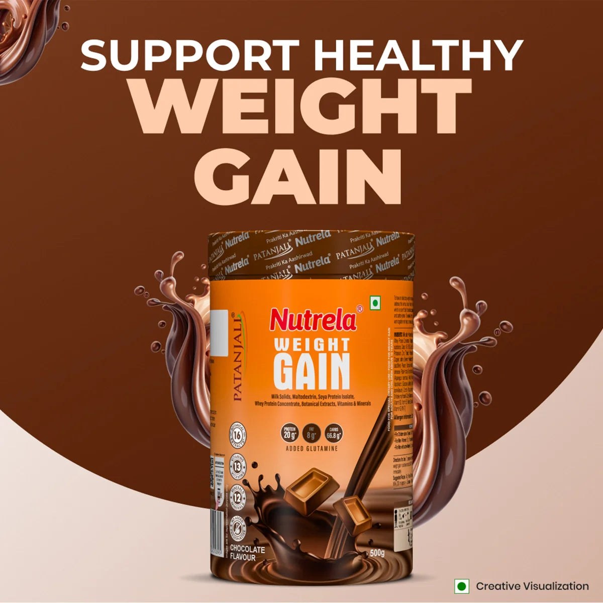 Patanjali Nutrela Weight Gain Chocolate Flavour - Distacart