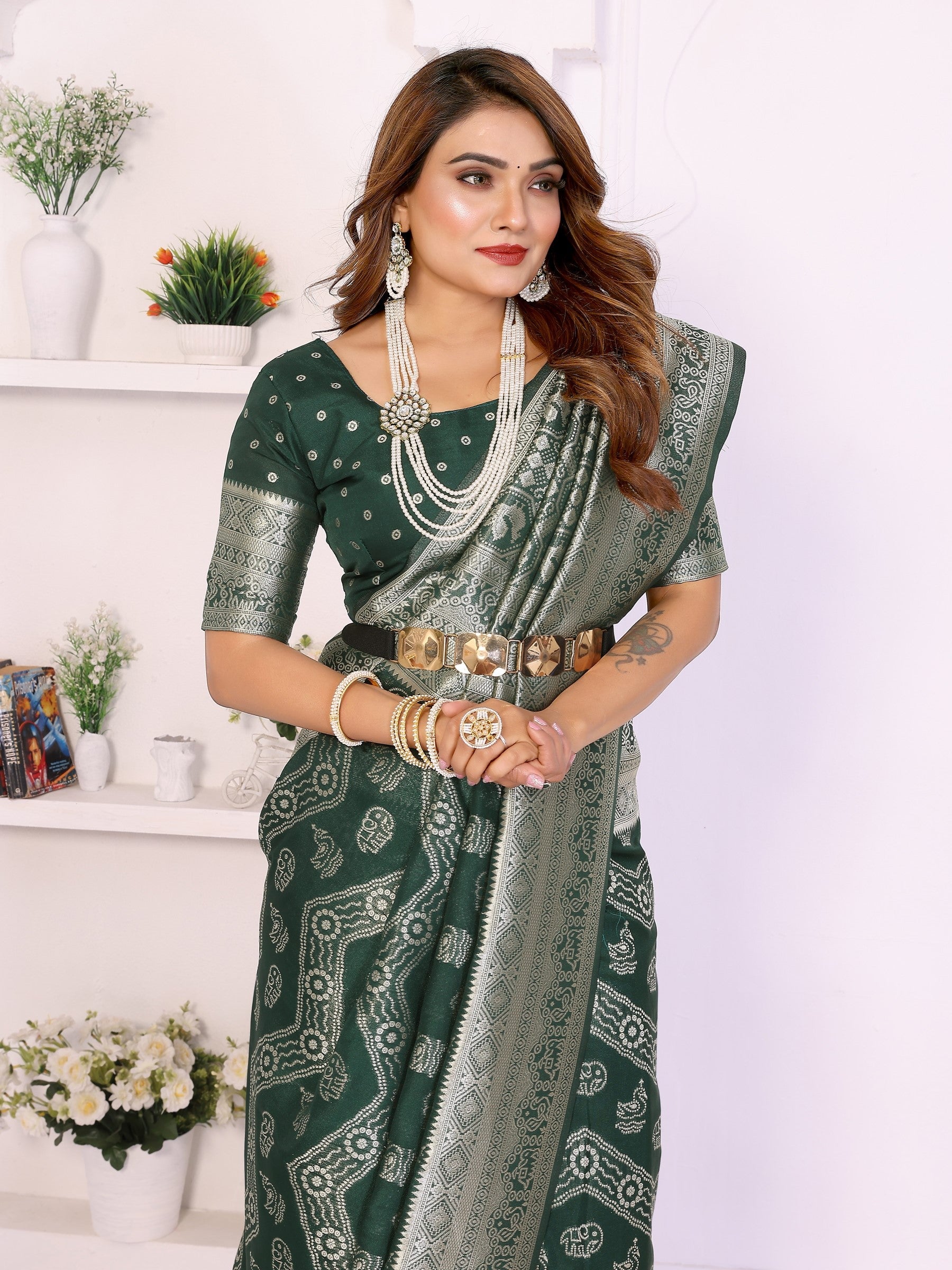Anaita Premium Georgette Silk Saree - Distacart