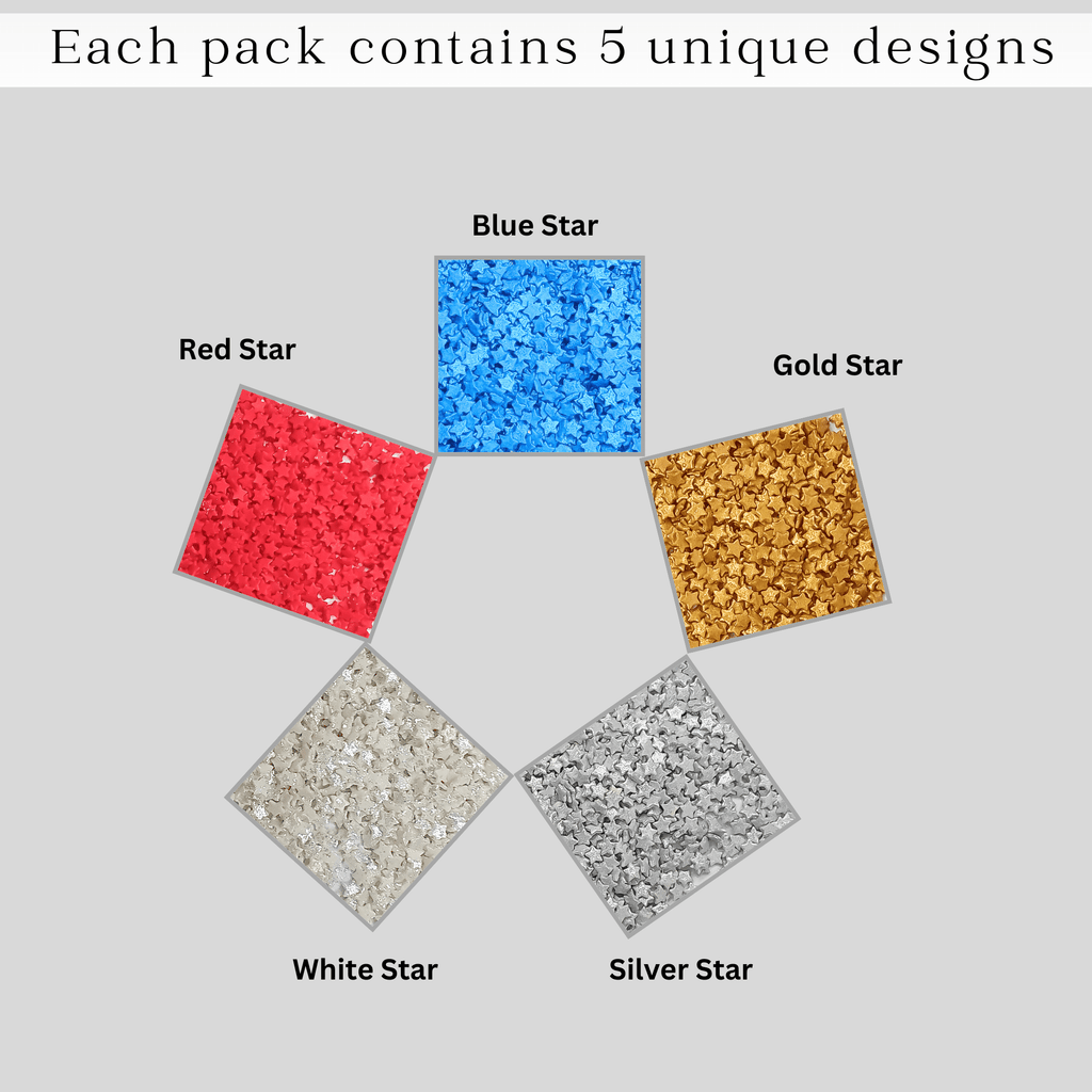confect edible patriotic sprinkles mix blue red silver white gold sprinkles mighty hero sprinkles pack of 5 j4 02