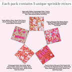 confect girls baby shower sprinkles mix silver gold blush pink sprinkles pack of 5 baby shower 16