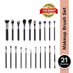 PAC Studio Absolute Basics - Amateur & Beginner MUA Set Lightweight Ergonomic Handles Hard Case Brush Pouch