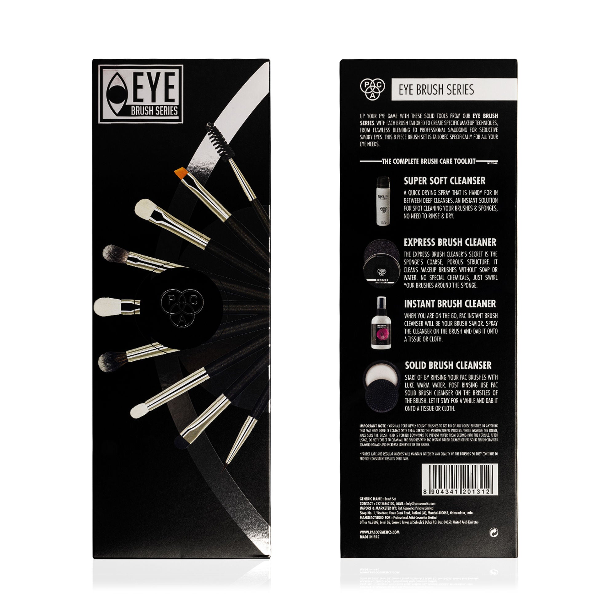 PAC Studio Eye Series Brush Set (8 Brushes)