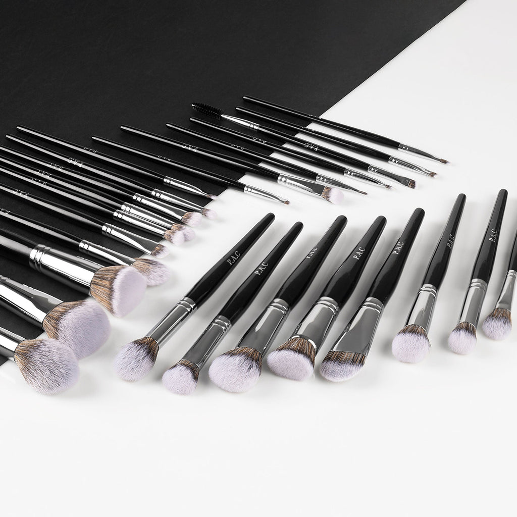 PAC Studio Synthetic Series -Complete Professional Brush Set, Feather Soft Synthetic Bristles, Sturdy Pouch