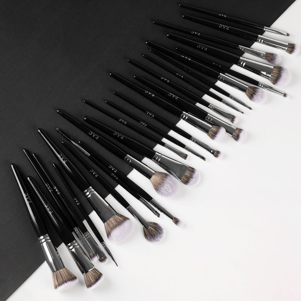 PAC Studio Synthetic Series -Complete Professional Brush Set, Feather Soft Synthetic Bristles, Sturdy Pouch