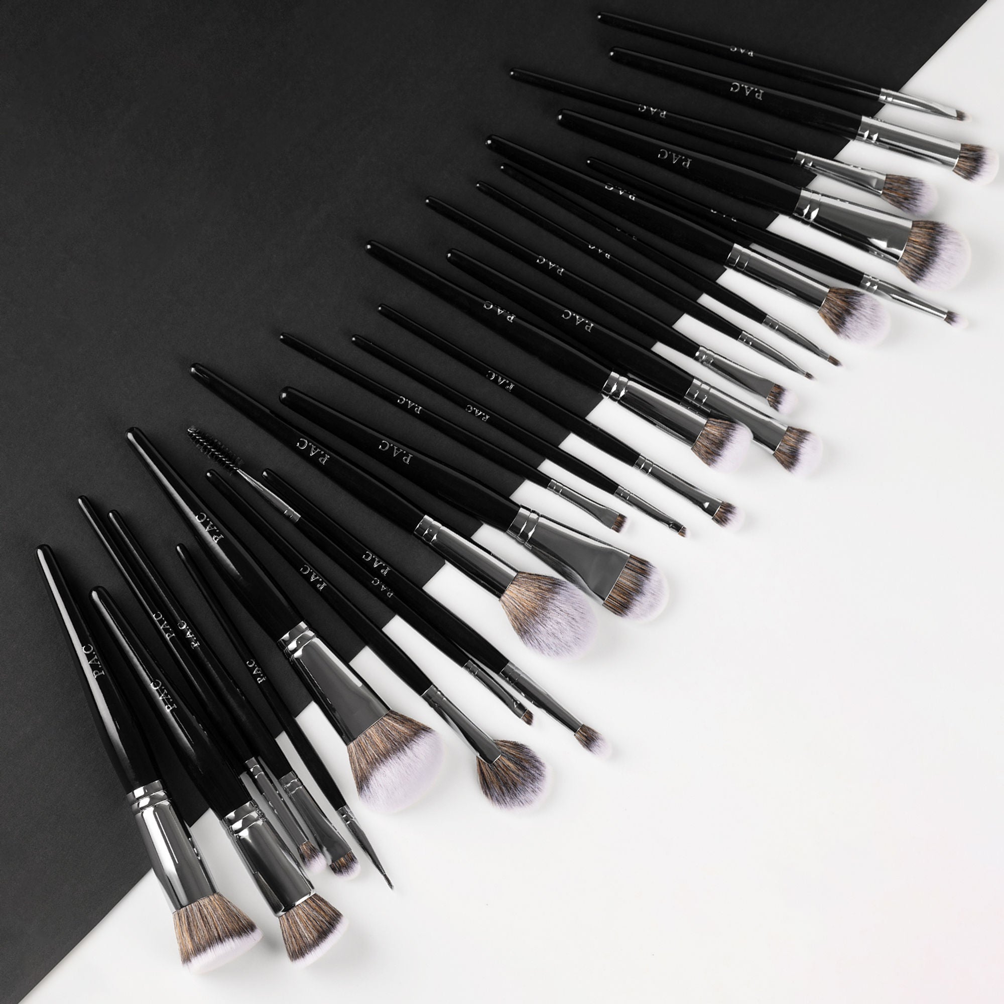 PAC Studio Synthetic Series -Complete Professional Brush Set, Feather Soft Synthetic Bristles, Sturdy Pouch