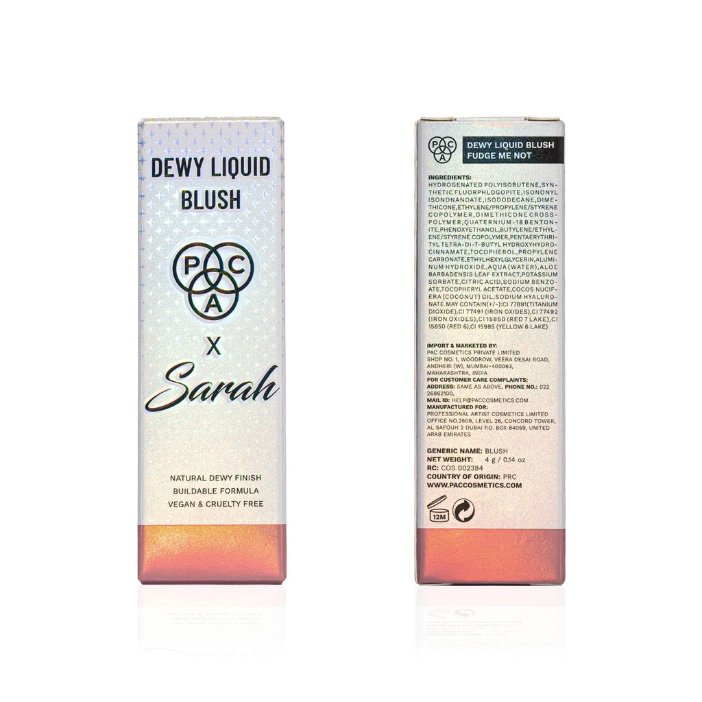 PAC Studio X Sarah Dewy Liquid Blush - Fudge Me Not