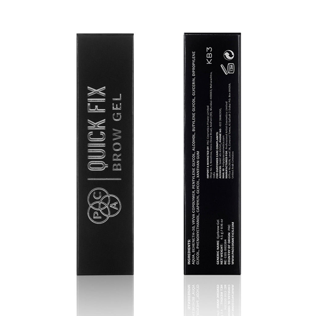 PAC Studio Quick Fix Brow Gel - Fast Drying, Non Sticky Clear Eyebrow Gel, Strong-Hold & Waterproof