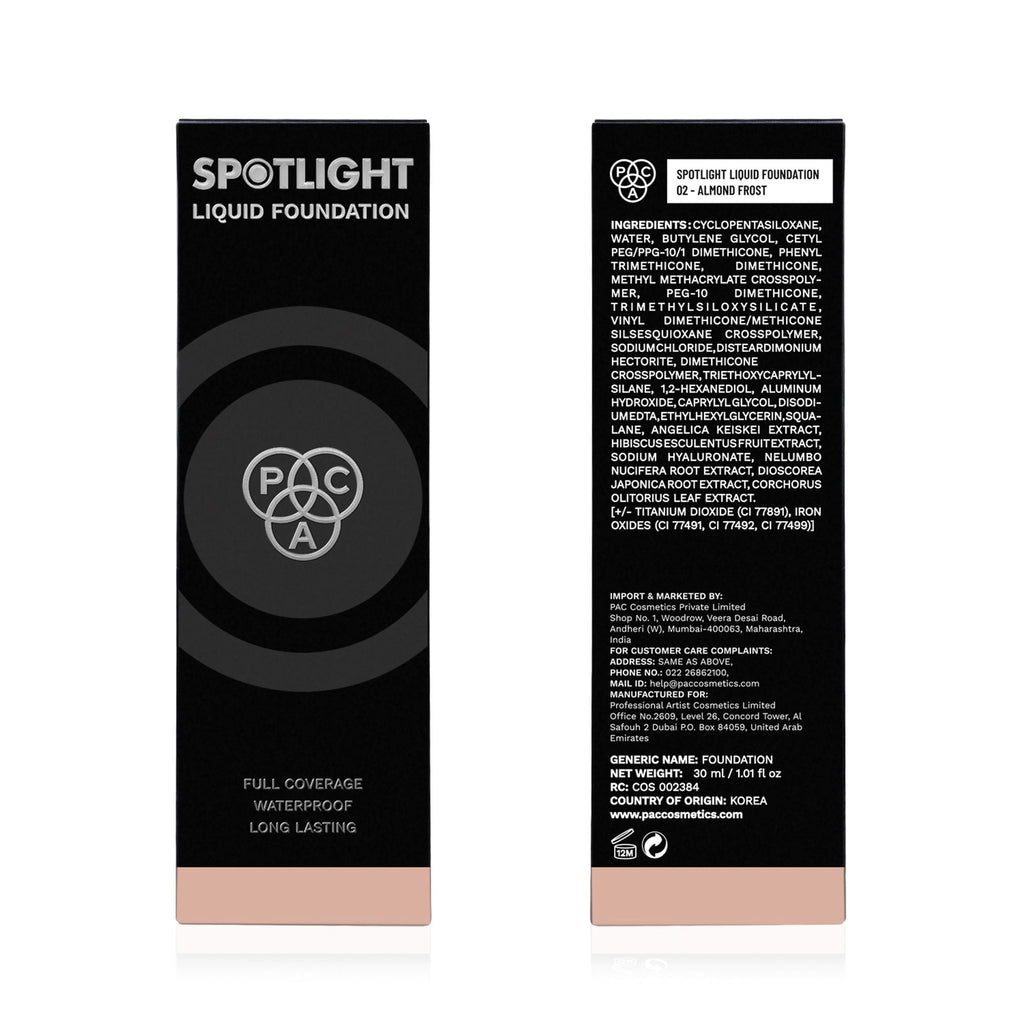 PAC Studio Spotlight Liquid Foundation - 02 Almond Frost