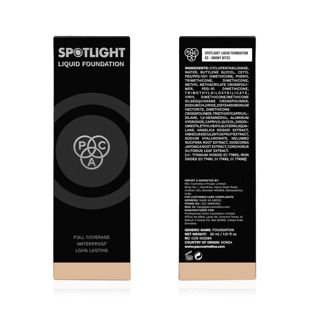 PAC Studio Spotlight Liquid Foundation - 03 Snowy Bites