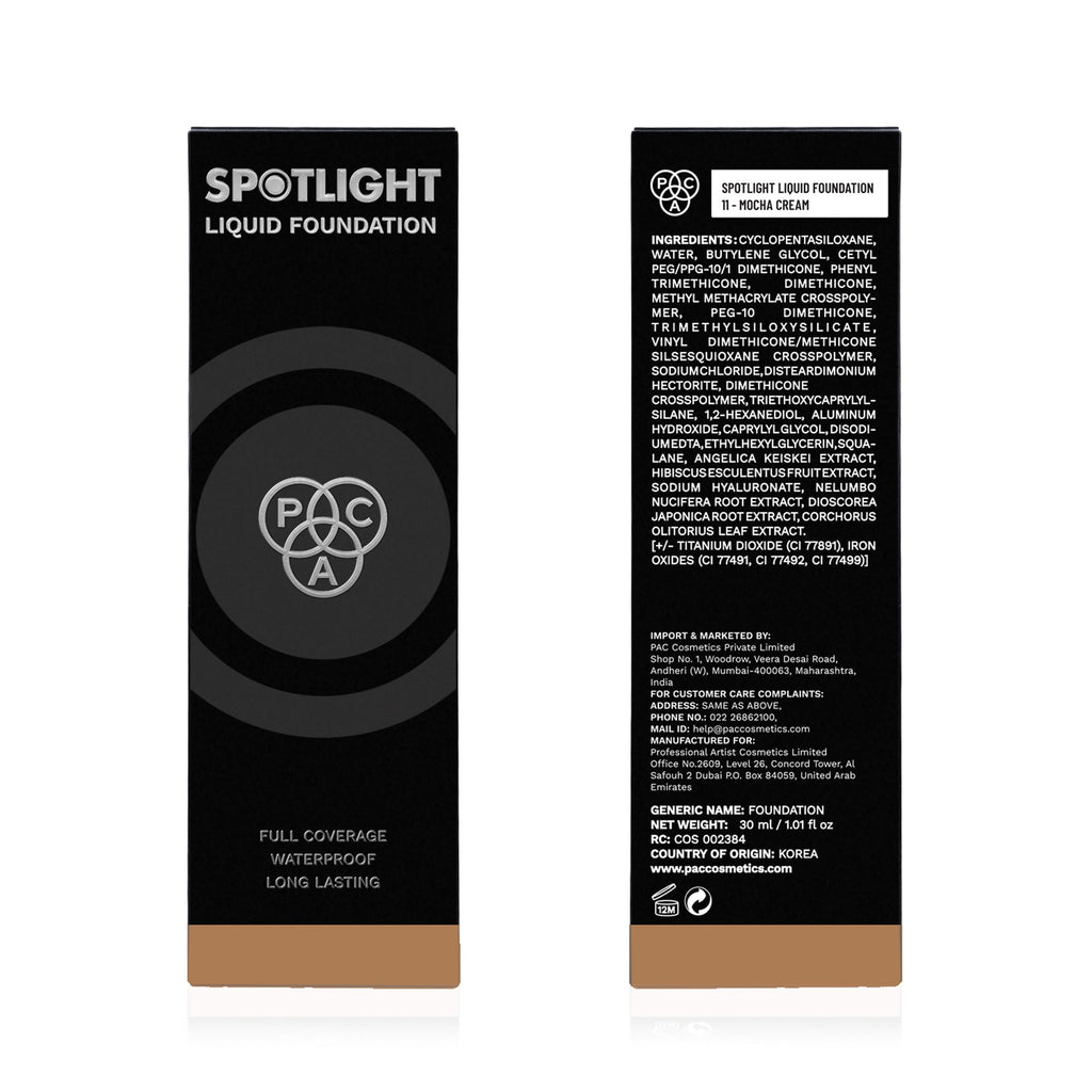 PAC Studio Spotlight Liquid Foundation - 11 Mocha Cream