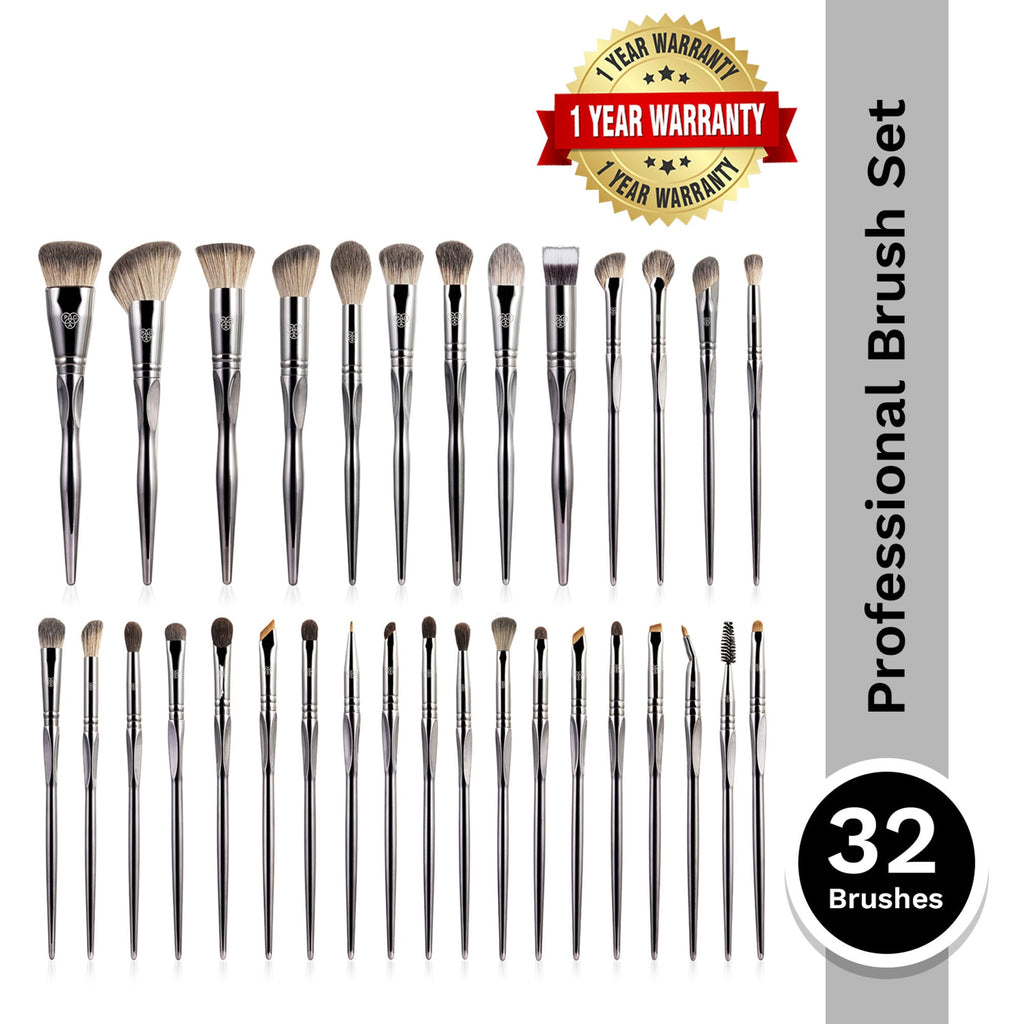 PAC Studio Pro-Xclusive Series - Ultra Luxe Ergonomic Handles, Feather Soft Bristles, Designed For Pro MUAs