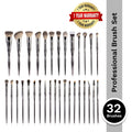 PAC Studio Pro-Xclusive Series - Ultra Luxe Ergonomic Handles, Feather Soft Bristles, Designed For Pro MUAs