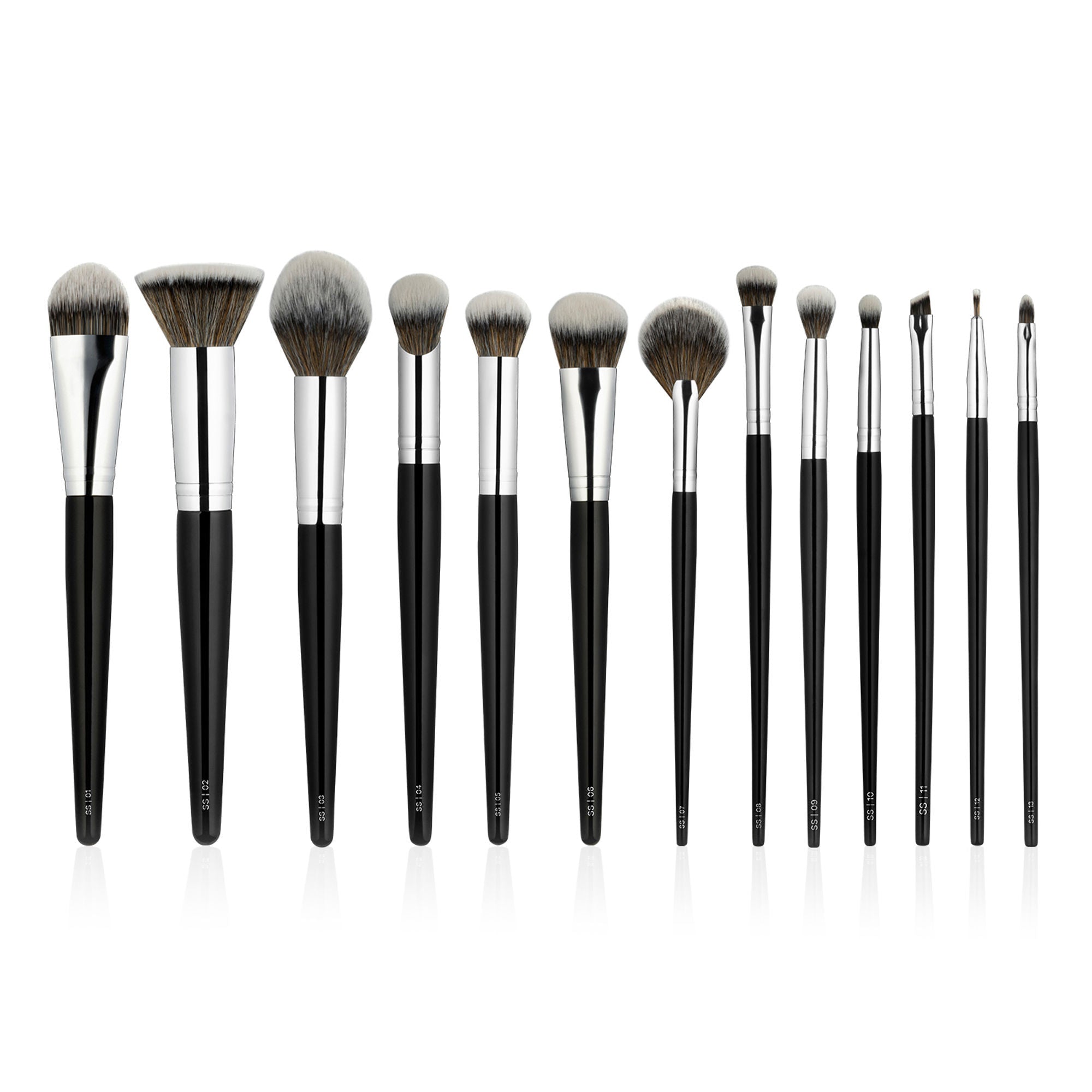 PAC Studio Synthetic Series - Cruelty Free Soft Synthetic Fibres, Brush Organizer, Seamless Application