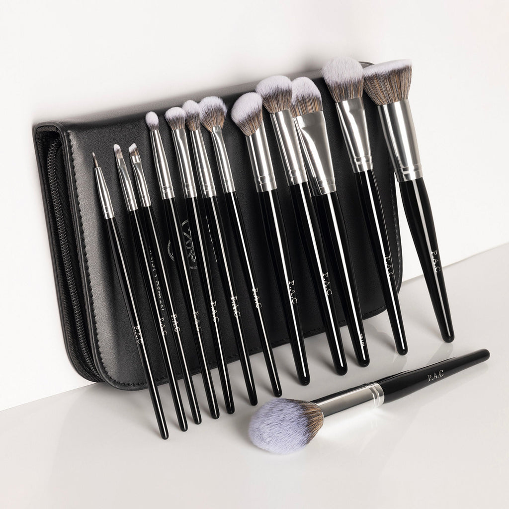 PAC Studio Synthetic Series - Cruelty Free Soft Synthetic Fibres, Brush Organizer, Seamless Application