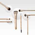 PAC Studio Everyday Glam Brush Kit - Ultra Luxe Handles, All in One Set for Versatile Looks, Elegant Pouch