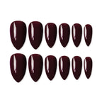 shills professional reusable press on nails almond spn609