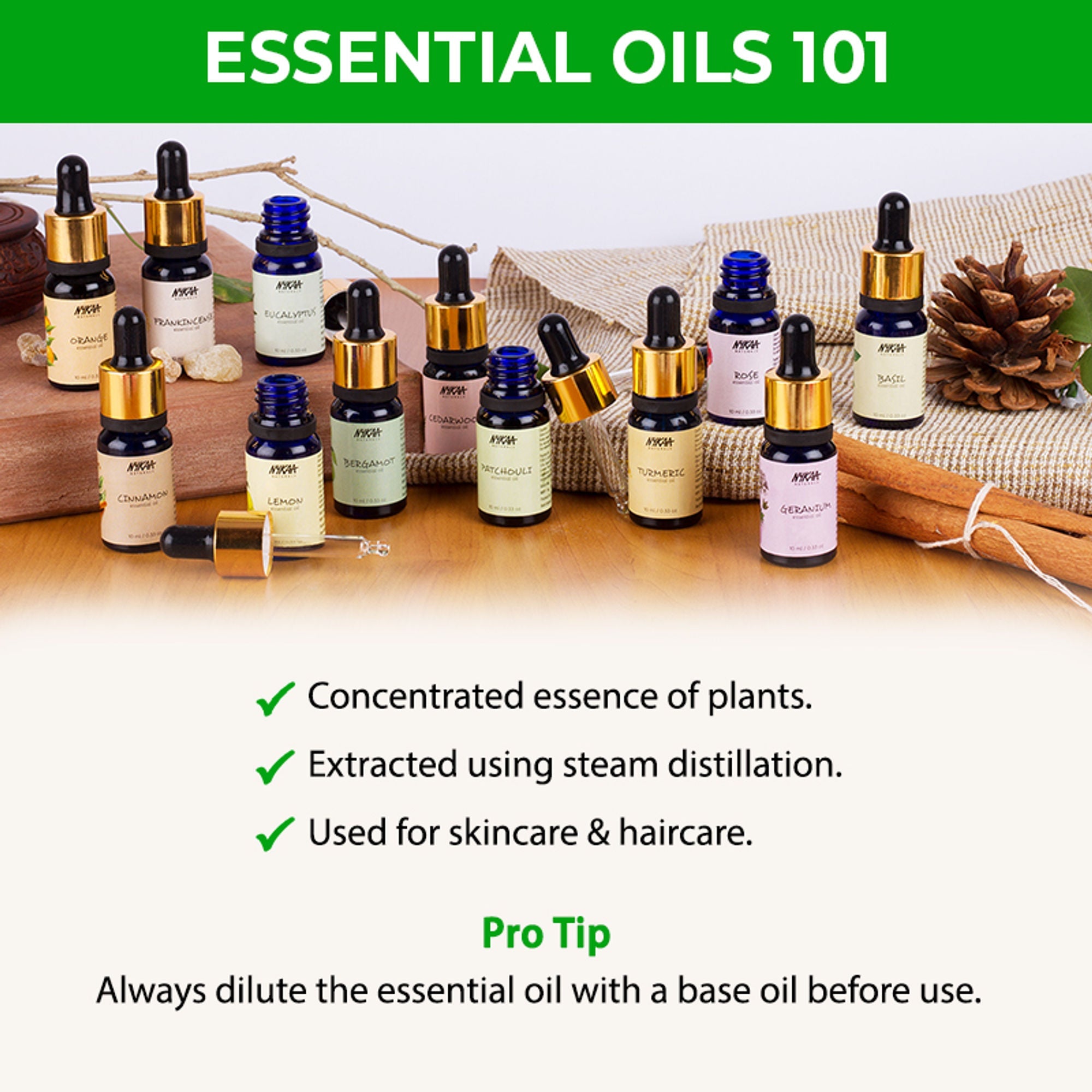 Nykaa Naturals Tea Tree Essential Oil For Acne & Hair Fall Control Solution - 100% Natural