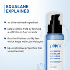 Plum Coconut & Squalane Nutri-Shine Hair Serum For Smooth- Shiny Hair