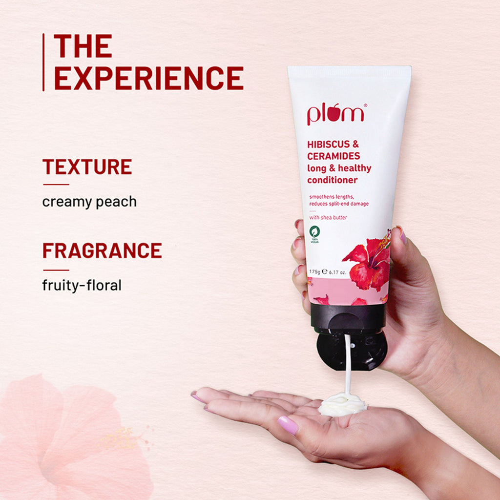 Plum Hibiscus & Ceramides Conditioner For Healthy- Long Hair