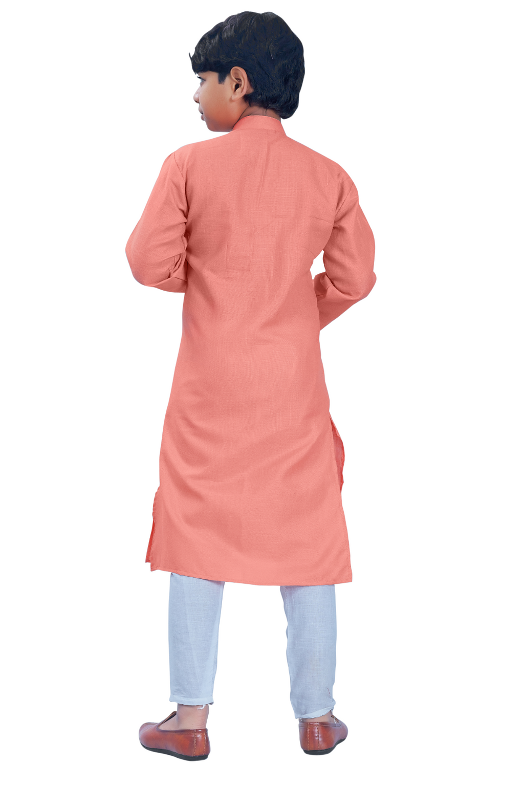 DEIANA'S Casual Designer Kurta Pyjama Set For Boys And kids (Peach)