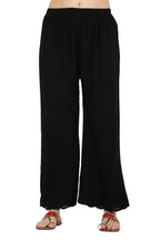 PAVONINE Black Color Half Schiffli Chikankari Rayon Fabric Sharara For Women - Distacart