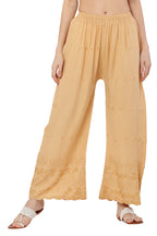 PAVONINE Beige Color Half Schiffli Chikankari Rayon Fabric Sharara For Women - Distacart