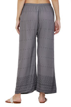 PAVONINE Grey Color Half Schiffli Chikankari Rayon Fabric Sharara For Women - Distacart