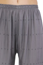 PAVONINE Grey Color Half Schiffli Chikankari Rayon Fabric Sharara For Women - Distacart