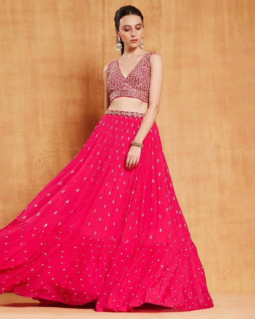 Lehenga Mart Glamorous Designer Lehenga Choli for Bridal and Bridesmaids Wedding Wear Choli